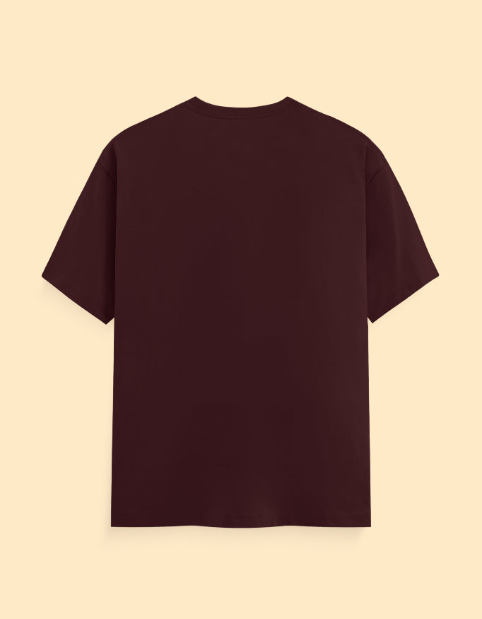 Maroon Solid T-shirt