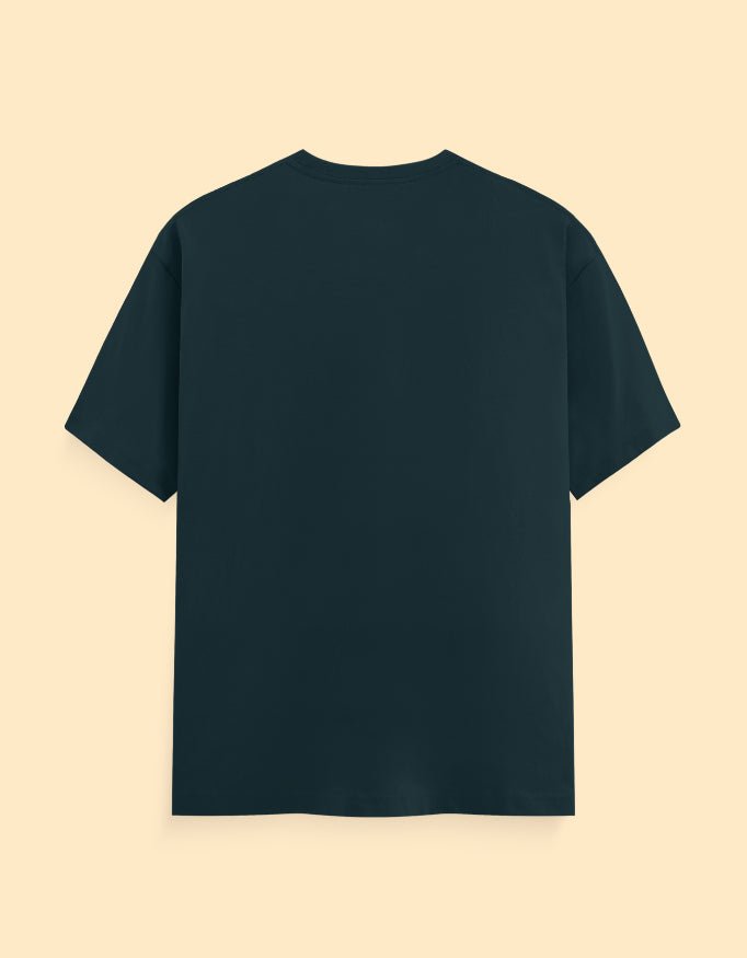 Petrol Blue Solid T-shirt