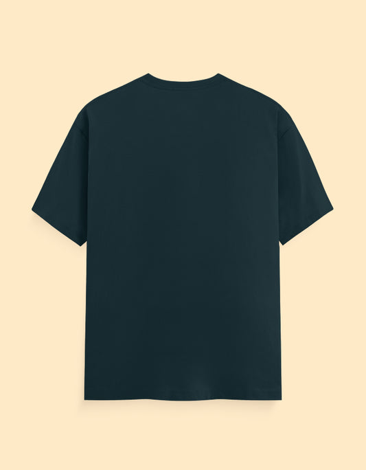 Petrol Blue Solid T-shirt
