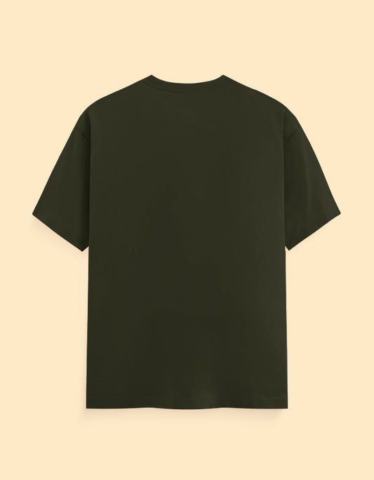 Olive Green Solid T-Shirts