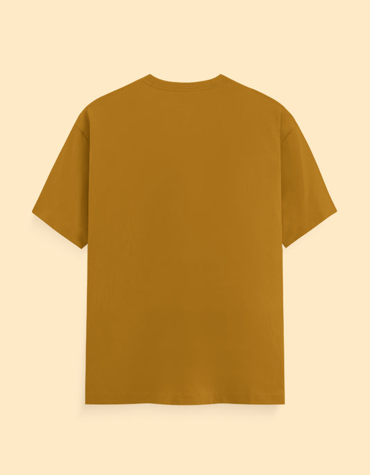 Mustard Yellow Solid T-shirt