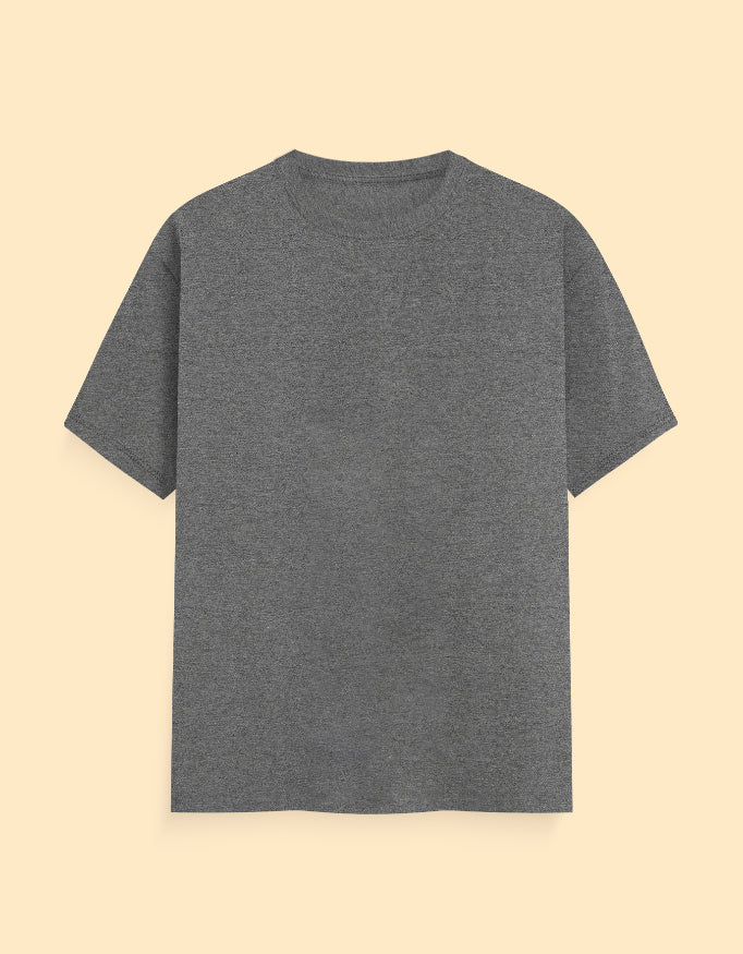Charcoal Grey Solid T-shirts