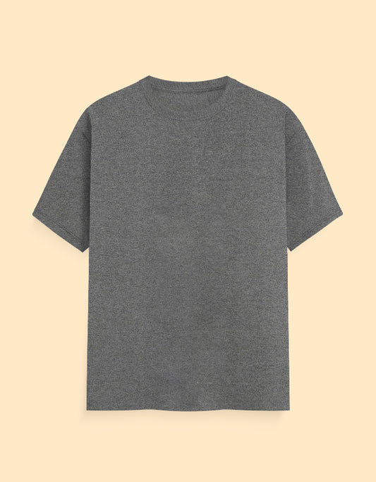 Charcoal Grey Solid T-shirts