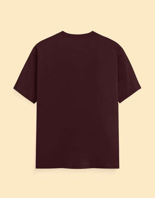 Maroon Solid T-shirt