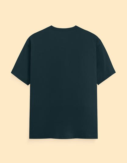 Petrol Blue Solid T-shirt