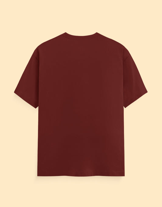 Brick Red Solid T-shirt