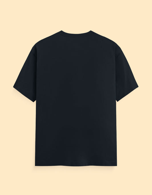 Navy Blue Solid T-shirt