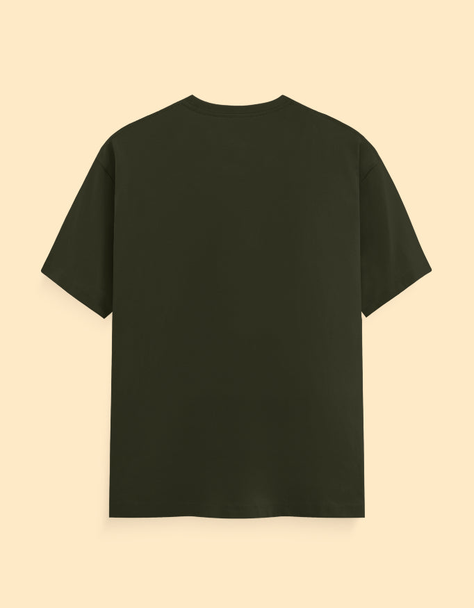 Olive Green Solid T-Shirts