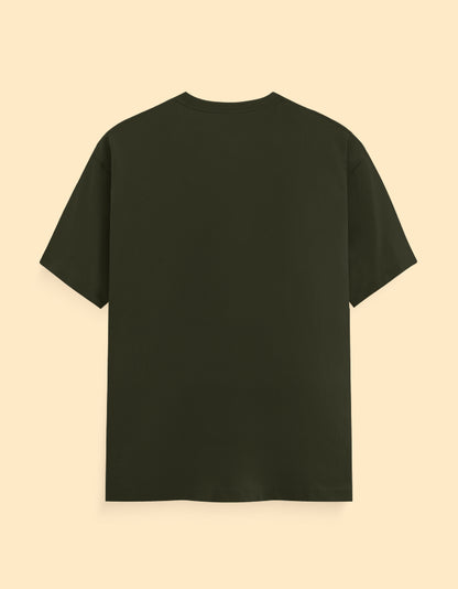 Olive Green Solid T-Shirts