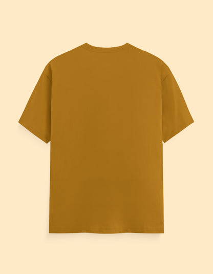 Mustard Yellow Solid T-shirt