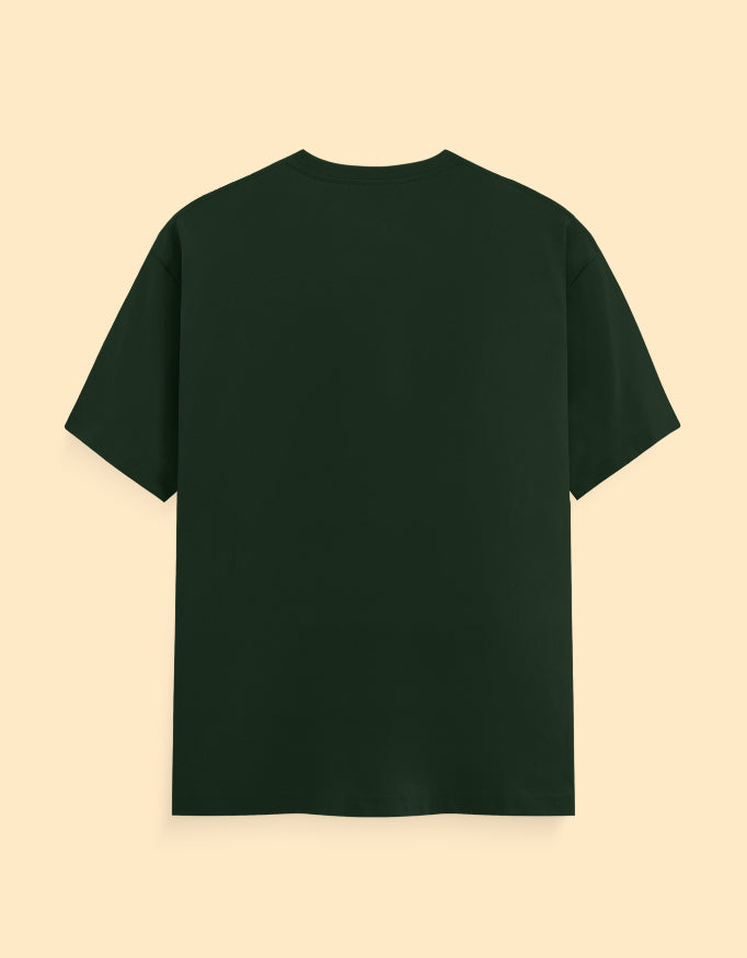 Bottle Green Solid T-shirt