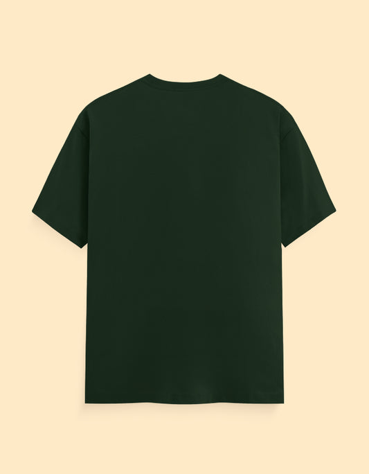 Bottle Green Solid T-shirt