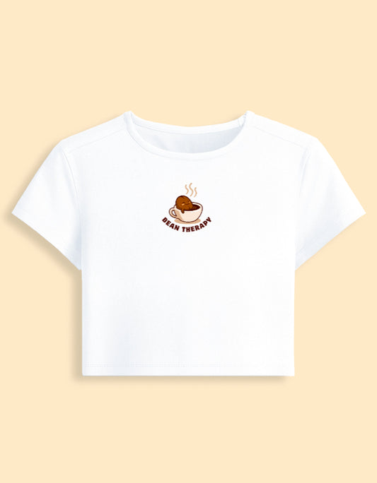 Bean Therapy - White Baby Tee