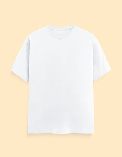 White Solid T-Shirt