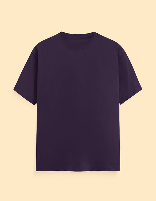 Purple Solid T-shirt