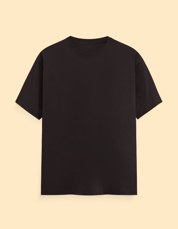 Coffee Brown Solid T-Shirts