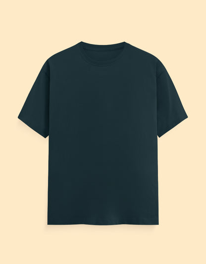 Petrol Blue Solid T-shirt