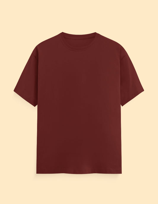 Brick Red Solid T-shirt