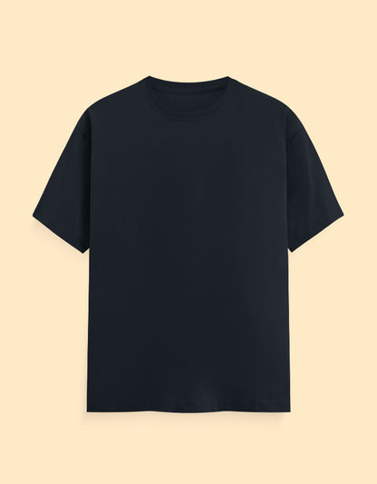 Navy Blue Solid T-shirt
