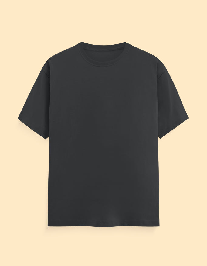 Steel Grey Solid T-Shirt