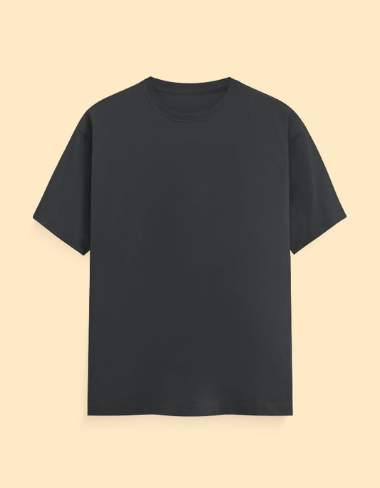 Steel Grey Solid T-Shirt