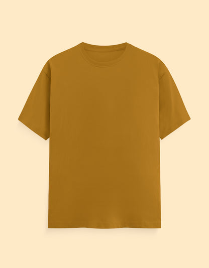 Mustard Yellow Solid T-shirt