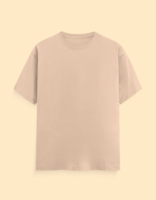 Peach Solid T-shirt