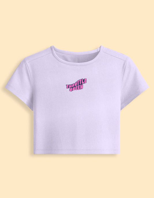 Throttle Queen -  Lavendar Baby Tee