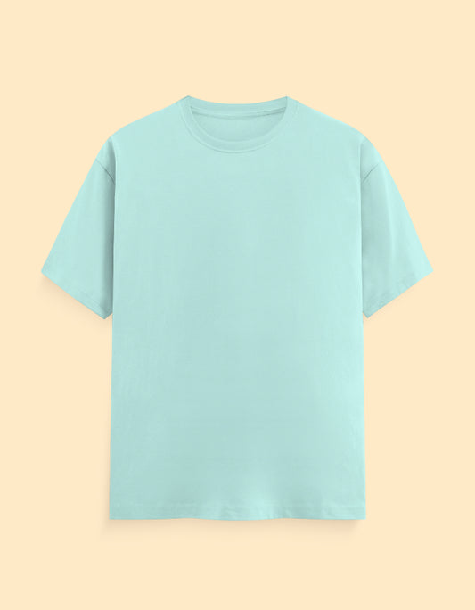 Mint Blue Solid T-shirt