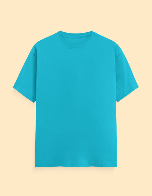 Sky Blue Solid T-shirt