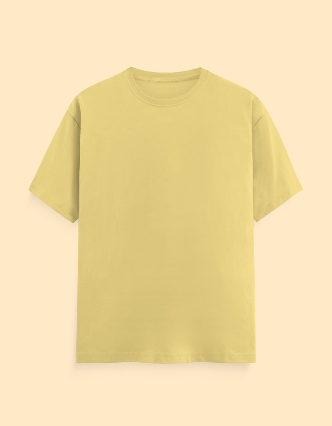 Creamy Yellow Solid T-shirt
