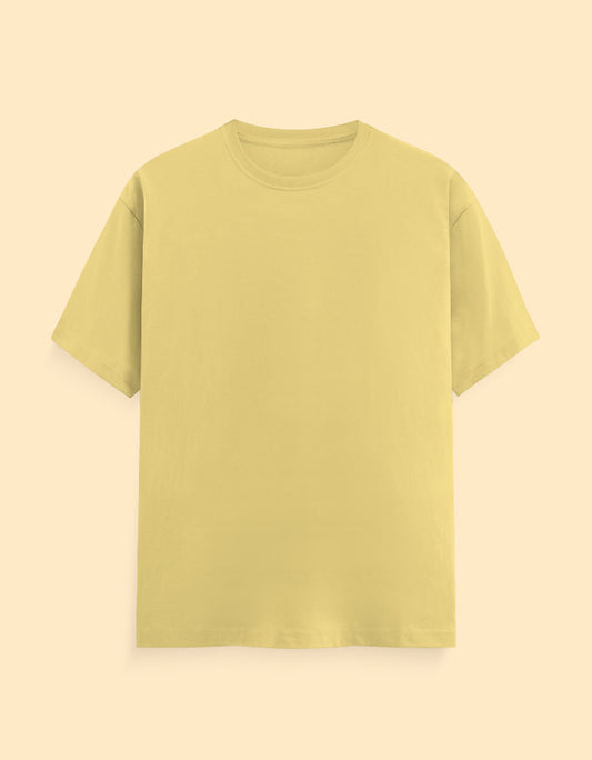 Creamy Yellow Solid T-shirt