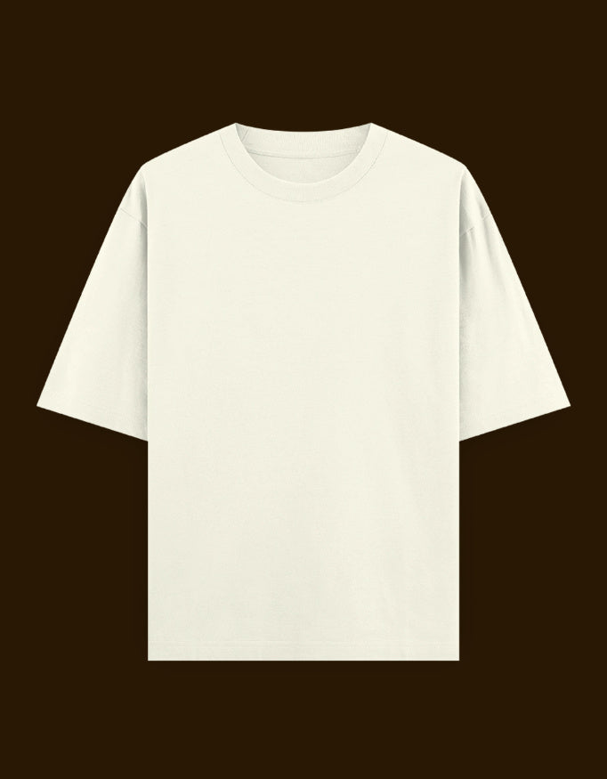 Off White Oversized Solid T-shirts.jpg