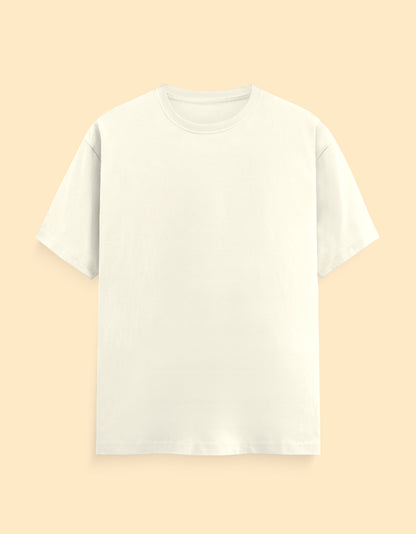 Off White Solid T-shirt